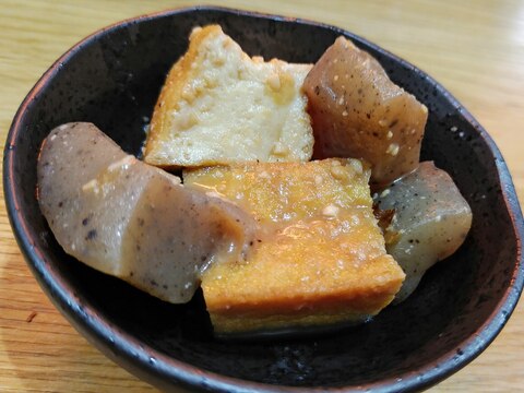 厚揚げとこんにゃくの味噌煮